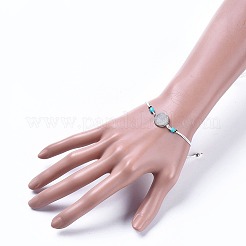 Verstellbarer Nylonfaden geflochtene Perlen Armbänder&nbsp;X-BJEW-JB04440