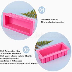 Rechteck Seifensilikonformen&nbsp;DIY-WH0183-48