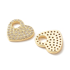 Breloques en laiton avec zircone cubique de micro pave&nbsp;KK-G405-04G-RS