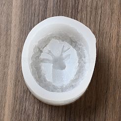 Moldes de silicona de grado alimenticio cabeza de reno diy&nbsp;DIY-F136-01