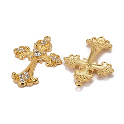 Alliage strass croisées gros pendentifs&nbsp;ALRI-1475-G-NR
