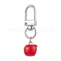 4 pz 2 stili decorazioni pendenti in resina di mela&nbsp;HJEW-JM02573