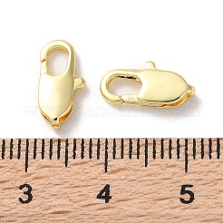 Rack de latón chapado broches pinza de langosta&nbsp;KK-F090-23G-01