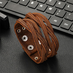 Kuhhaut Band Multi-Strang-Armbänder&nbsp;FS-WGD603F-01