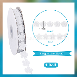 Polyester-Blumenspitzenbesatzband&nbsp;OCOR-WH0105-095