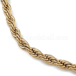 Braccialetti con catena in acciaio inossidabile 201 da 3 mm per donna&nbsp;BJEW-R318-01G-1