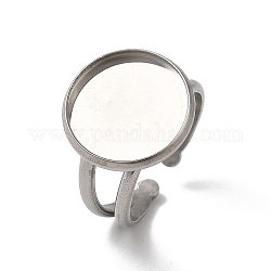 304 кольцо для манжеты из нержавеющей стали, круглые, цвет нержавеющей стали, лоток : 14 мм, 2.8~7.5 мм, внутренний диаметр: 18 мм