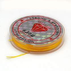 Flache elastische Kristallschnur, String Cord Kristall Fäden, golden, 0.8 mm, ca. 10.93 Yard (10m)/Rolle