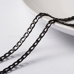 3.28 piede 304 catene a catena attorcigliata in acciaio inossidabile, senza saldatura, elettroforesi nera, 4~5x3x0.8mm