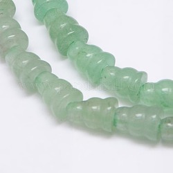 Natural Green Aventurine Bead Strands, Calabash, 9x7x7mm, Hole: 1mm, about 51pcs/strand, 17.3 inch