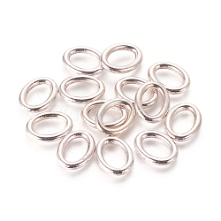 Tibetan Style Linking Rings, Oval Ring, Cadmium Free & Nickel Free & Lead Free, Antique Silver, 16x12.5x2.5mm, Hole: 11mm