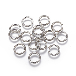 Anelli di collegamento in plastica ccb, anello, platino, 12x2mm, Foro: 8.5 mm