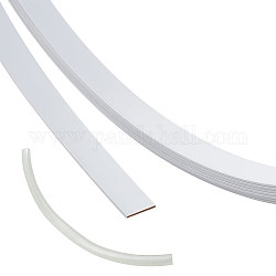 Eisen entbeint, mit pvc rohr, Accessoires für Hochzeitskleidung, für die Herstellung von Krinolinen, weiß, Rohr: 100x10mm, Entbeinung: 10x0.5 mm, 5 m