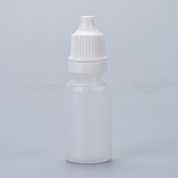 プラスチックスポイトボトル  キャップ付き詰め替えボトル  点耳薬用  エッセンシャルオイルとさまざまな液体  透明  6.1cm  容量：10ml（0.34液量オンス）