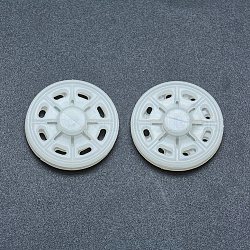 ナイロンスナップボタン  縫い付け用プレスボタン  8の穴  衣服のボタン  ホワイト  23x5.5mm  穴：3x1mm