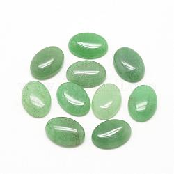 Cabochons naturales aventurina verde, oval, 10x8x4~5mm