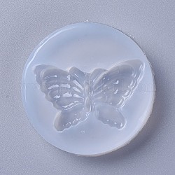 Food Grade Silicone Molds, Fondant Molds, For DIY Cake Decoration, Chocolate, Candy, UV Resin & Epoxy Resin Jewelry Making, Butterfly, White, 58x11mm, Butterfly: 50x30mm