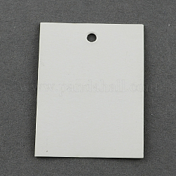 Paper Price Cards, Rectangle, White, 39x30mm