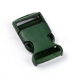 ナイロンサイドリリースバックル  サバイバルブレスレットの留め金  濃い緑  57x30x9.5mm  穴：5x25mm