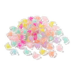 Transparente Acryl Perlen, Perle in Perlen, Schmetterling, Mischfarbe, 12.5x16.5x6.5 mm, Bohrung: 2.4 mm, ca. 746 Stk. / 500 g