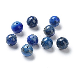 Lapis lazuli perle naturali, tinto, tondo, 8mm, Foro: 0.8 mm