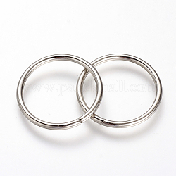 304 Edelstahl verbindet Ringe, Edelstahl Farbe, 25x2 mm