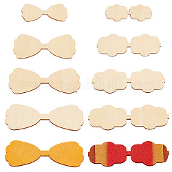 Delorigin 8 шт. наборы шаблонов для галстуков-бабочек, деревянные заколки для волос с бантом, шаблоны для изготовления многоразовых штампов, трафареты для резки шаблонов, вырезные доски в форме банта для изготовления заколок-бабочек, поделки, скрапбукинг
