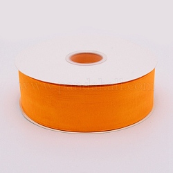 Organza Ribbon, for Crafts Gift Wrapping, Orange, 2