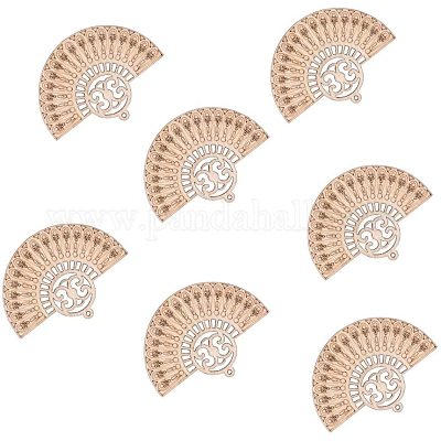 Gros pendentifs en bois non teint&nbsp;WOOD-PH0008-37-1