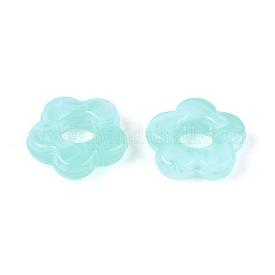 Perles acryliques transparentes de couleur dégradée&nbsp;OACR-N137-49T-1