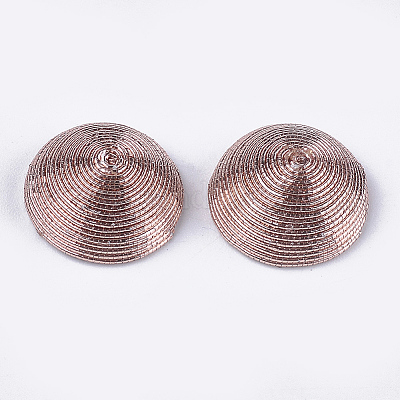 Polyesterfaden Stoff Cabochons&nbsp;WOVE-T008-02B-04-1