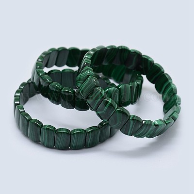 Natürliche Malachit-Stretch-Armbänder&nbsp;BJEW-F327-04-1