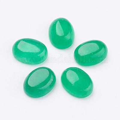 Natürliche Malaysia Jade cabochons&nbsp;G-P313-01-6x8mm-1