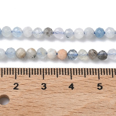 Natürliche Aquamarin Perlen Stränge&nbsp;X-G-L651-C09-4mm-1