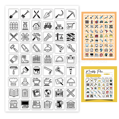 Wholesale GLOBLELAND Books to Read Clear Stamps for DIY