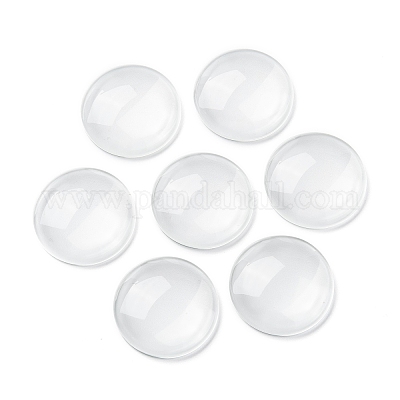 Transparente Glas Cabochons&nbsp;X-GGLA-R026-30mm-1