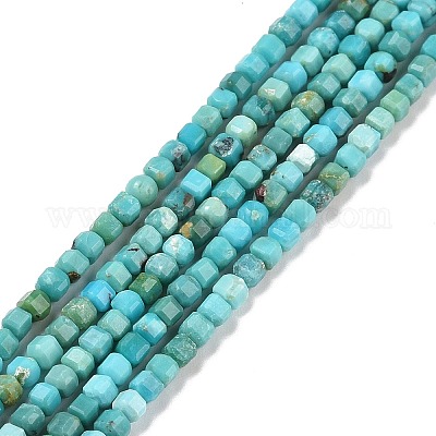 AFRICAN TURQUOISE 2.5mm High Grade Faceted Gemstone Beads Strand