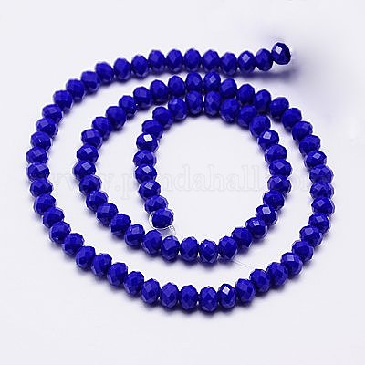 Chapelets de perle en verre imitation jade&nbsp;GLAA-F001-3x2mm-01-1