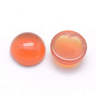 Natürlichen Karneol cabochons&nbsp;G-P393-R18-6mm-1