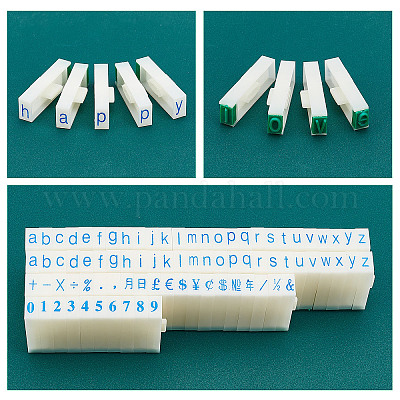 Wholesale Plastic Detachable Letter A~Z Digits Combination Stamp Set 