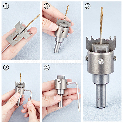 Wholesale AHANDMAKER 6-12 mm Wooden Bead Maker Drill Bit Woodworking Tool  Milling Cutter Kit for Making Wooden Beads and Jewelry 