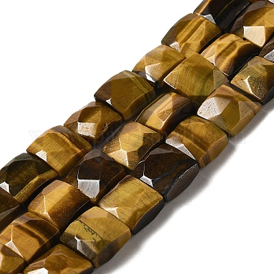 Chapelets de perles d'œil de tigre naturel&nbsp;G-C109-A07-01-1