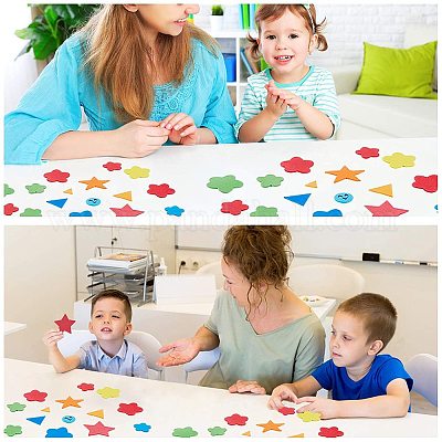 Mosaic Geometric Self-Adhesive Foam Shapes