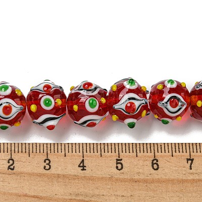 Chapelets de perles vernissées manuelles&nbsp;LAMP-N025-05D-1