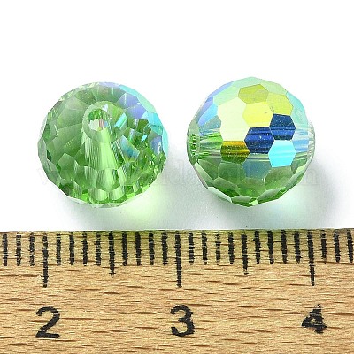Perles de verre plaquées couleur ab&nbsp;EGLA-P059-02B-AB23-1