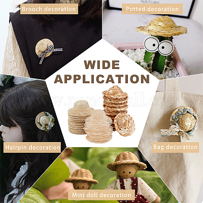 30 cappello di paglia per bambola in stili all'ingrosso It - Main Image