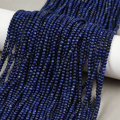 Natürlicher Lapislazuli Perlenstränge&nbsp;G-RM250101-B37-1