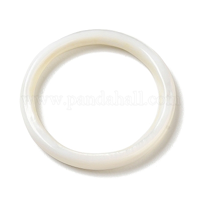Anello di collegamento con conchiglia bianca naturale&nbsp;SSHEL-M022-06C-1