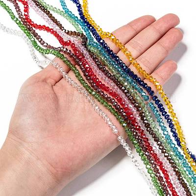 Chapelets de perles en verre électroplaqué&nbsp;EGLA-X0007-01C-4mm-1