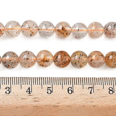 Stränge natürlicher Herkimer-Diamantperlen&nbsp;G-Z115-C03-8mm-1
